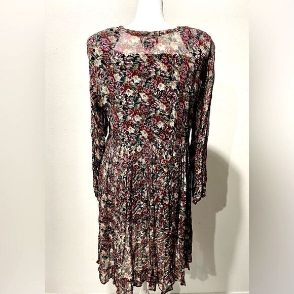 Starina floral dress vintage 90’s flared bohemian gipsy lightweight women’s S - Picture 3 of 4